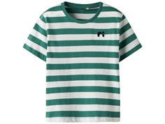 Name It t-shirt deep jungle with stripes  